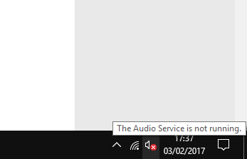 no audio windows 10
